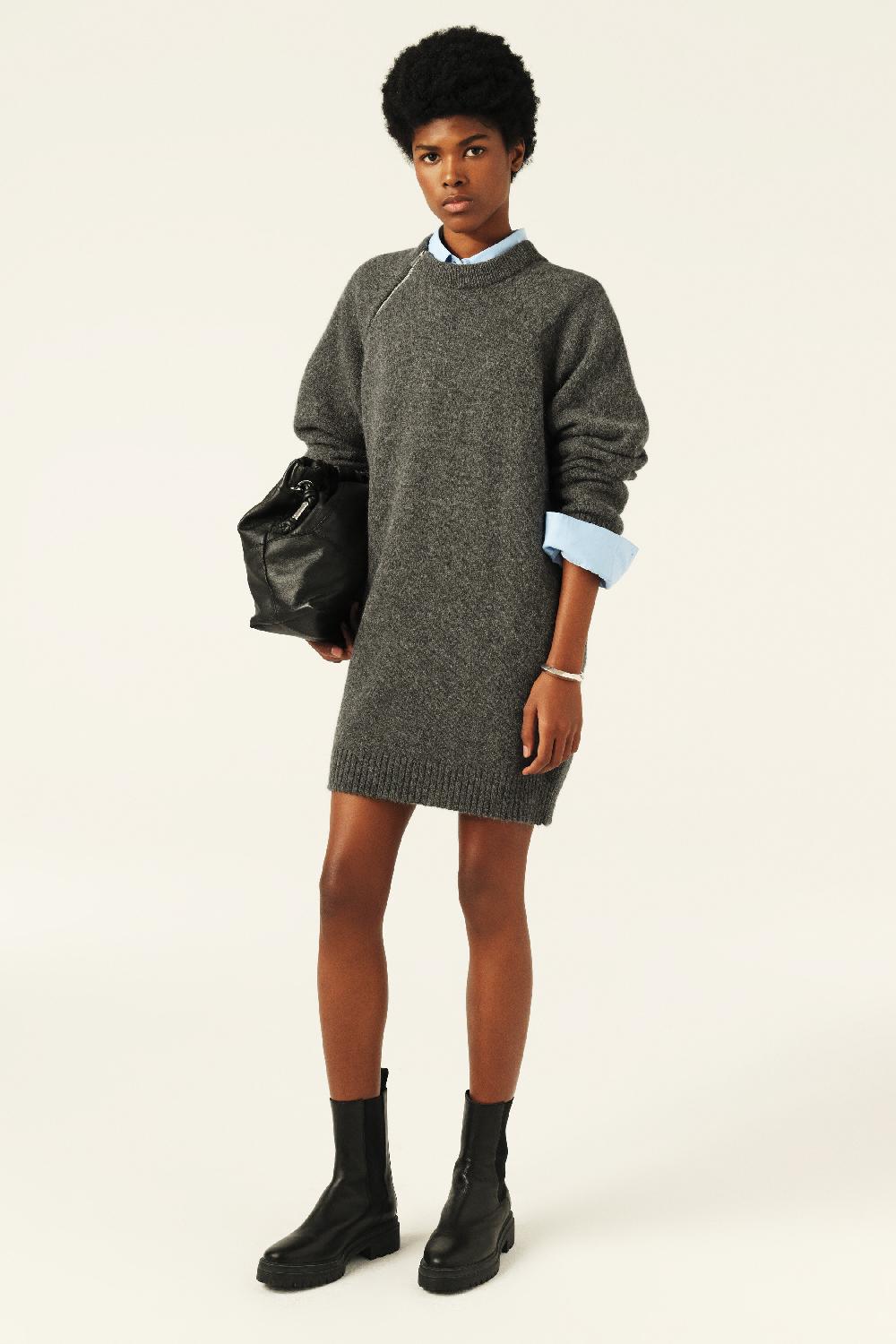 ba&sh Robe Oversize Dalede Gris