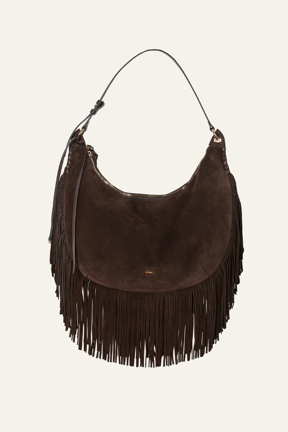ba&sh Sac à Franges Swing Chocolat