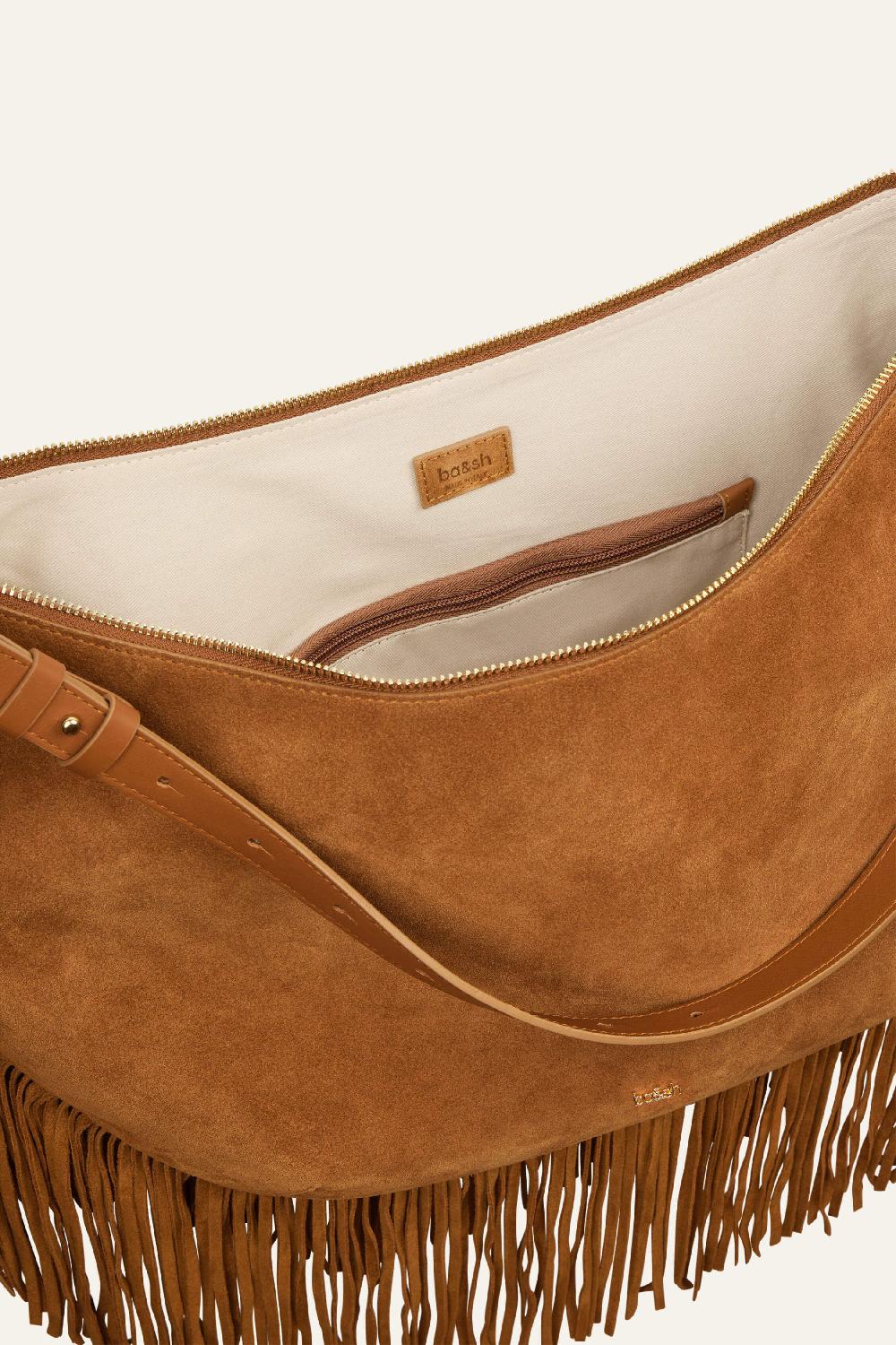 Ba&sh Sac à Franges Swing Marron
