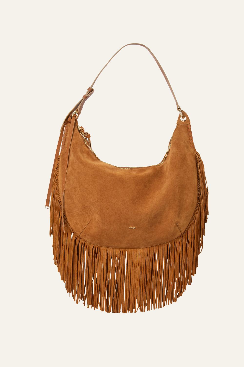 ba&sh Sac à Franges Swing Marron