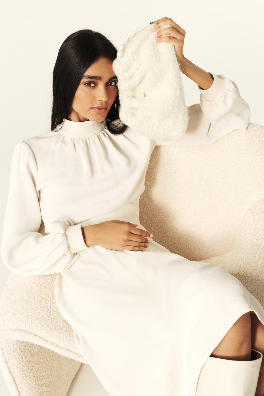 Ba&sh Sac à Main June Blanc Ecru