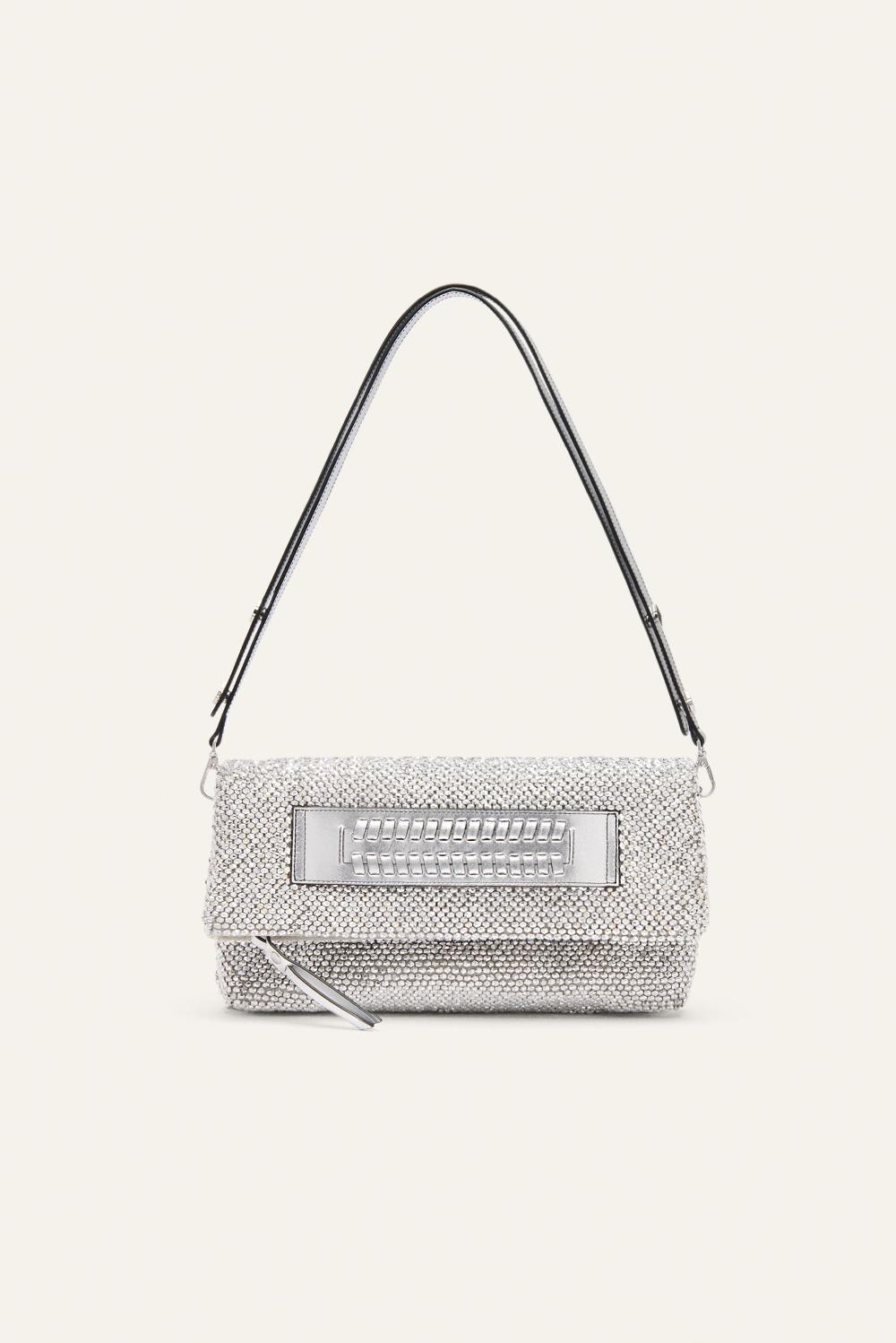 ba&sh Sac Avec Perles Zoe Gris