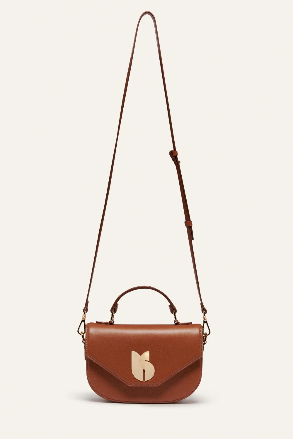 Ba&sh Sac En Cuir Sign Marron
