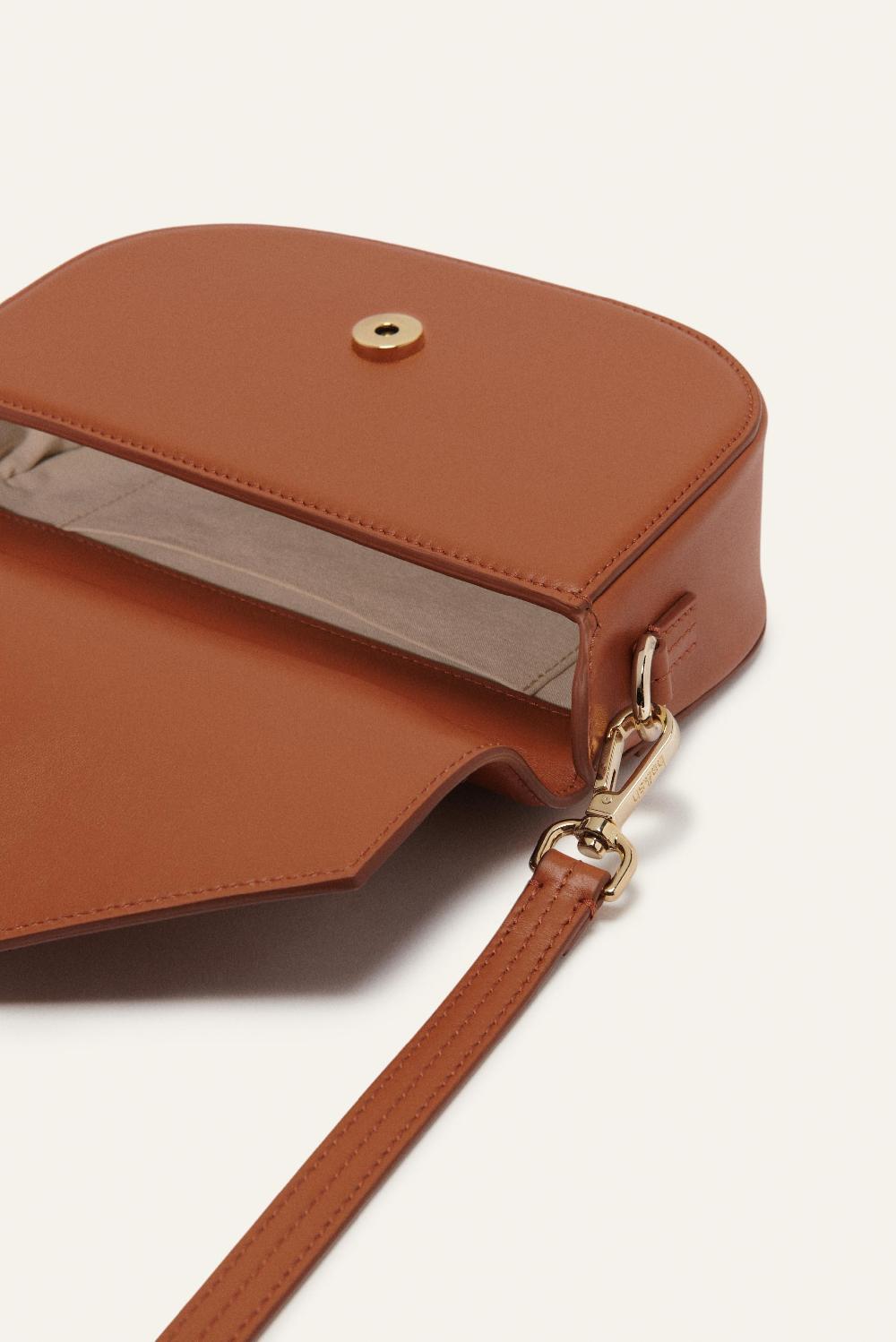 Ba&sh Sac En Cuir Sign Marron