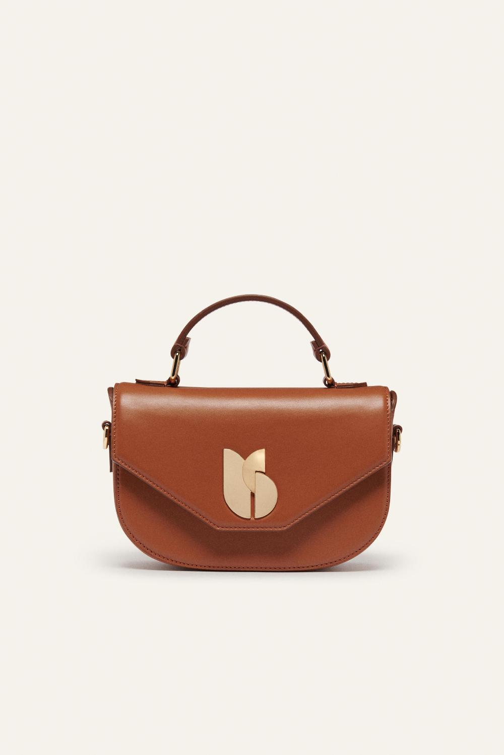 Ba&sh Sac En Cuir Sign Marron