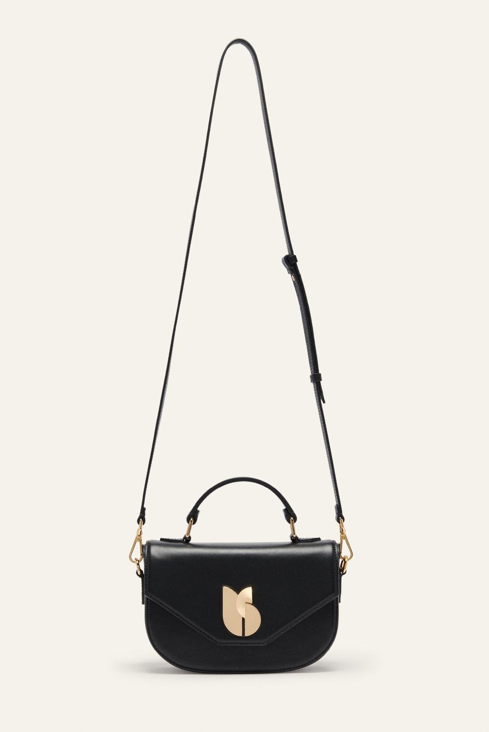 Ba&sh Sac En Cuir Sign Noir