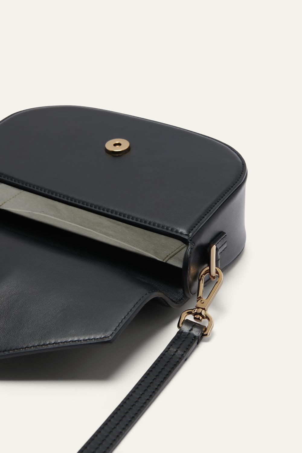 Ba&sh Sac En Cuir Sign Noir