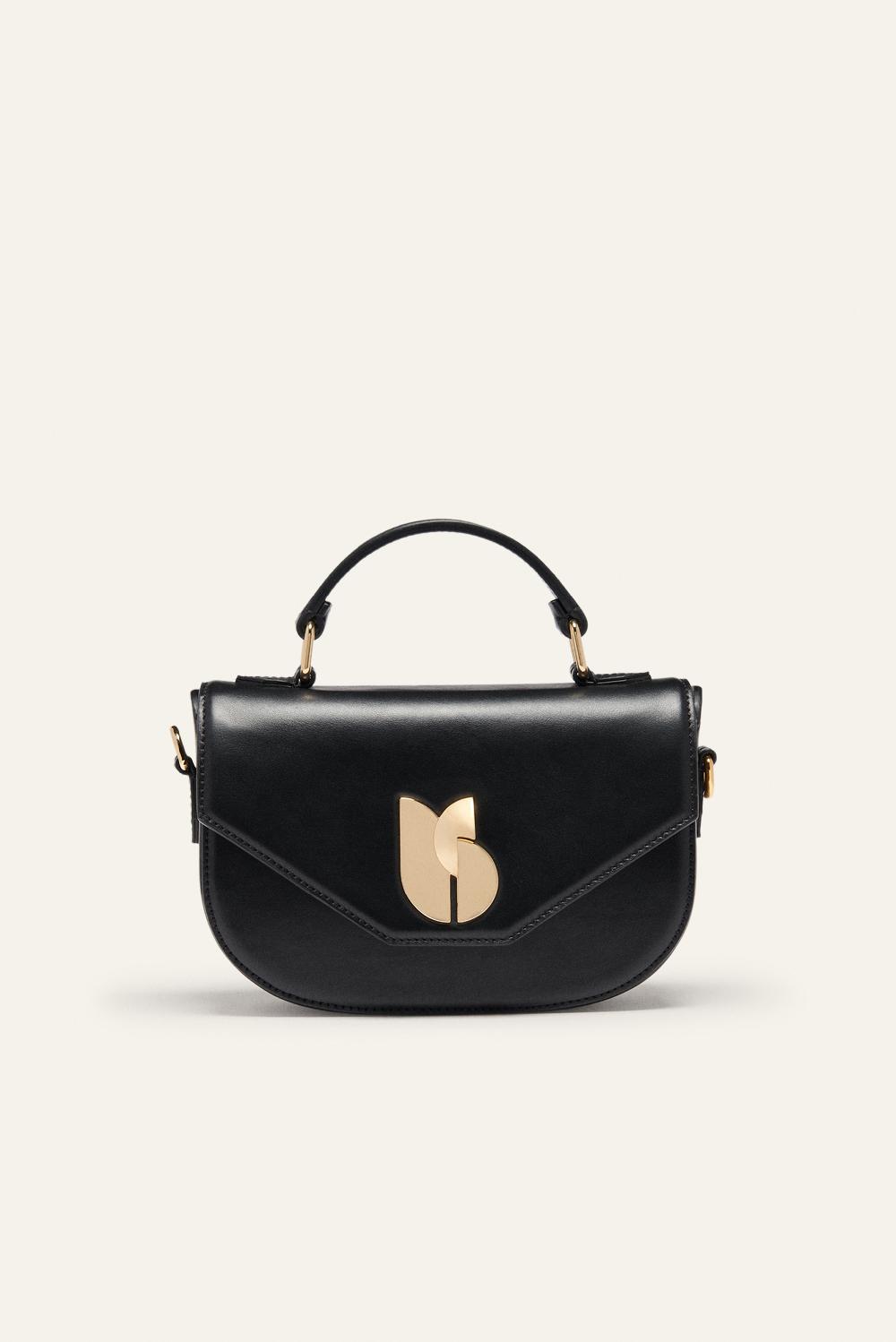 ba&sh Sac En Cuir Sign Noir