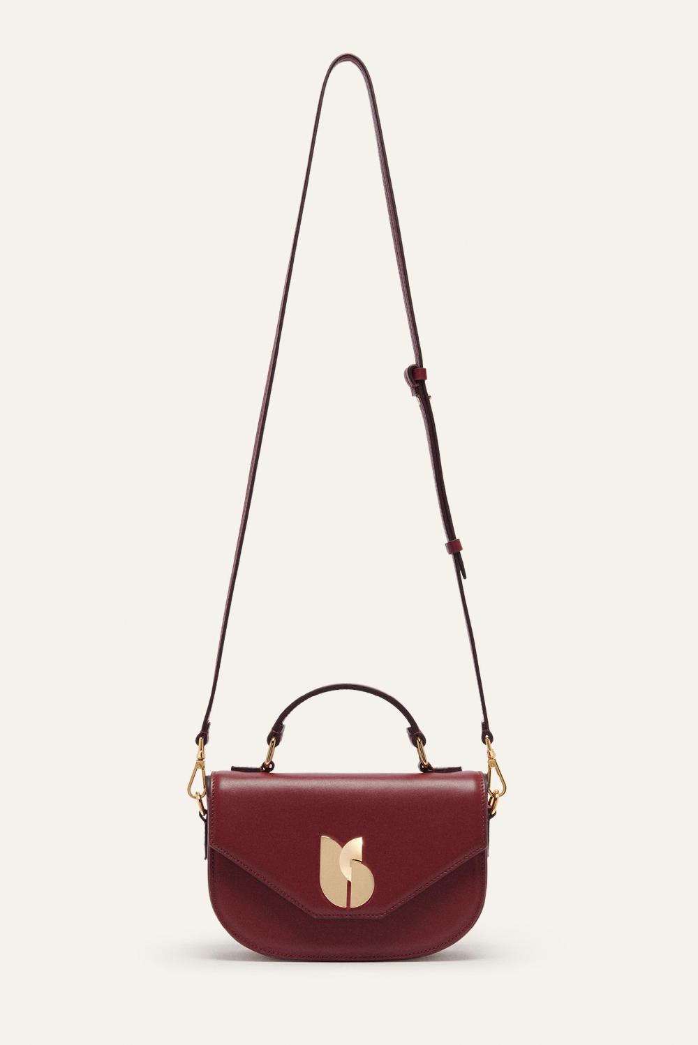Ba&sh Sac En Cuir Sign Rouge