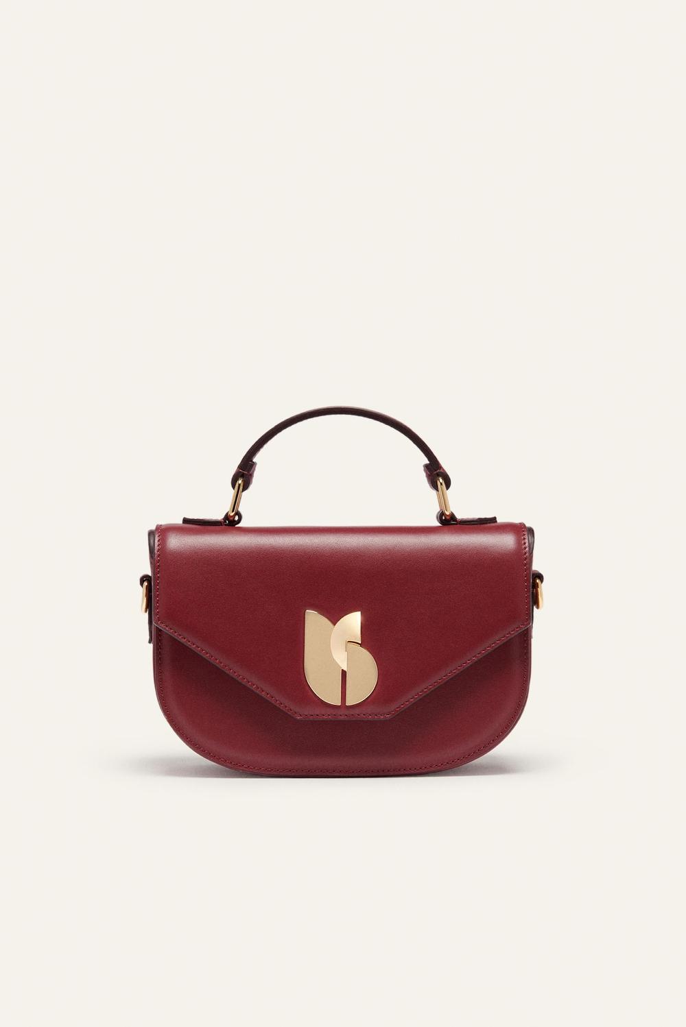ba&sh Sac En Cuir Sign Rouge