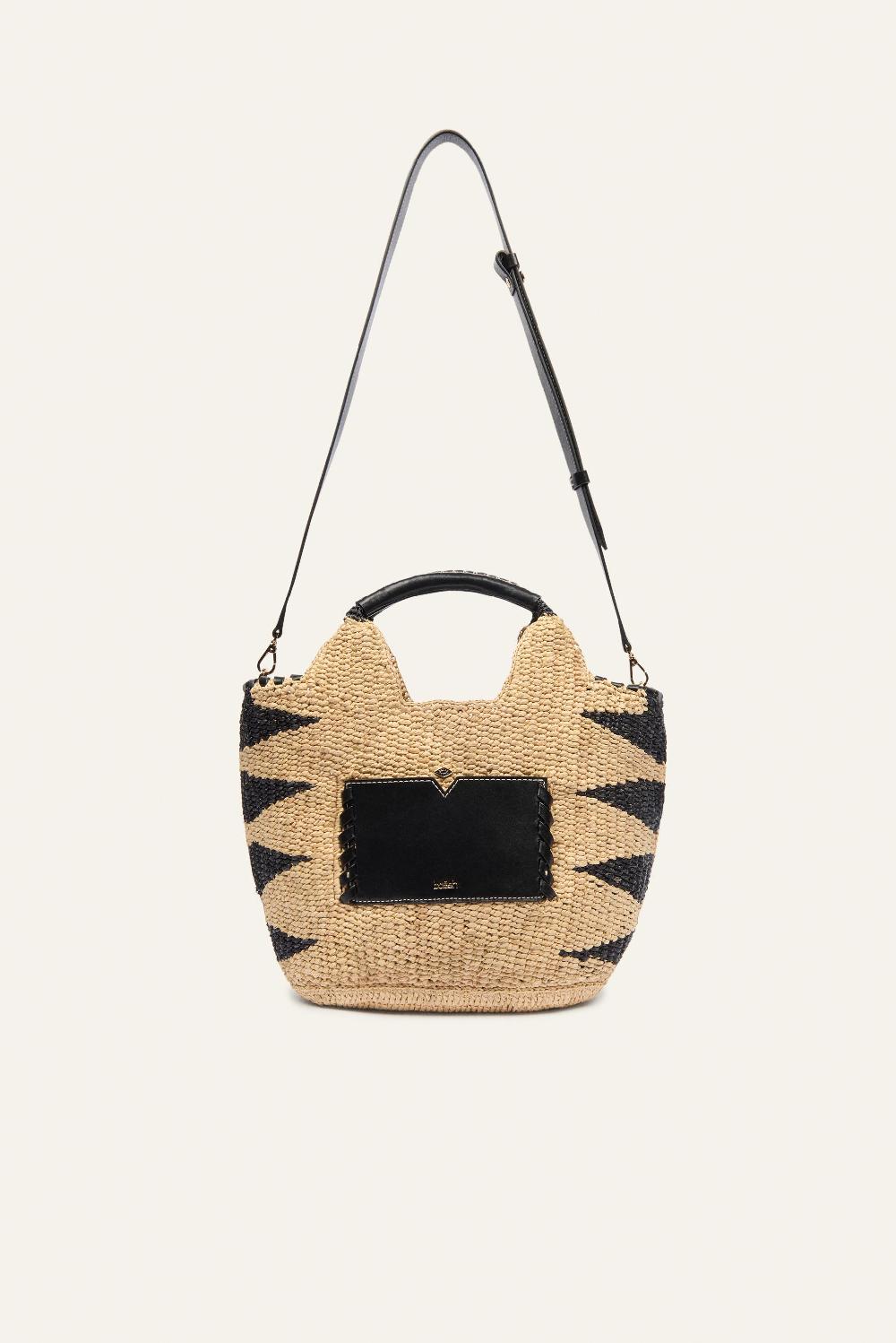 Ba&sh Sac En Raphia Ara Noir