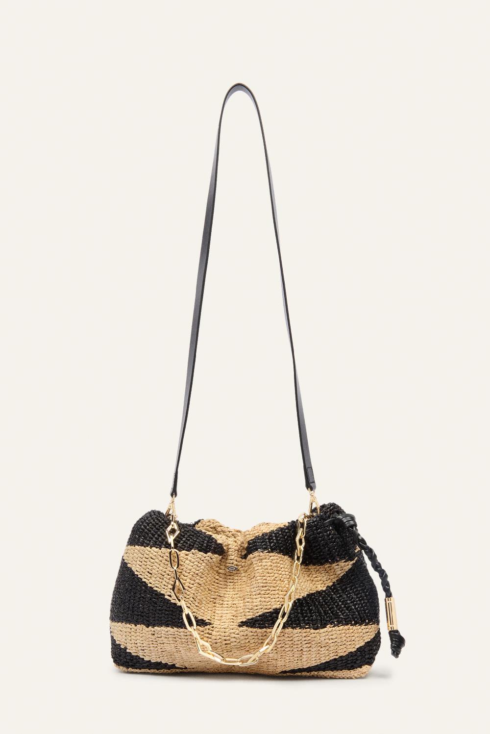 Ba&sh Sac En Raphia June Noir