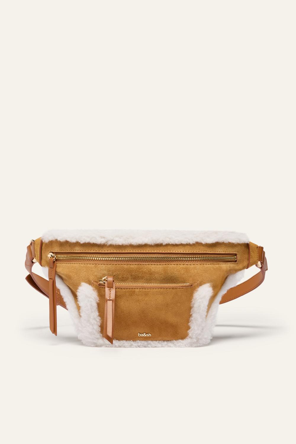 ba&sh Sac Forme Banane Banane Beige