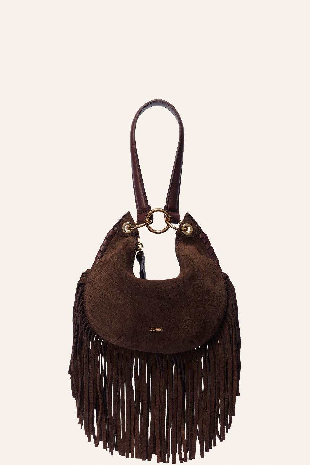 ba&sh Sac Franges Swing Chocolat