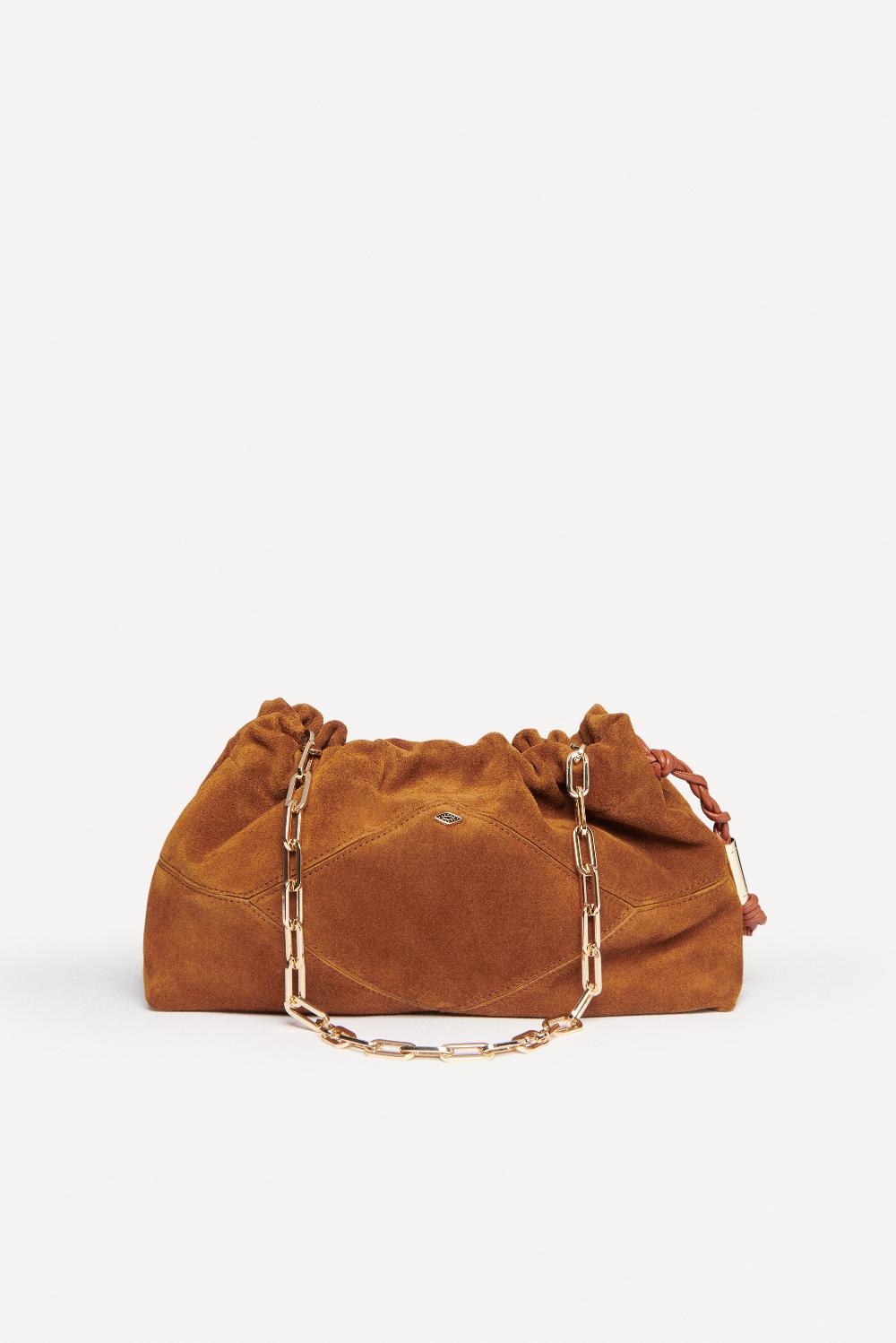 ba&sh Sac June En Suede June Marron