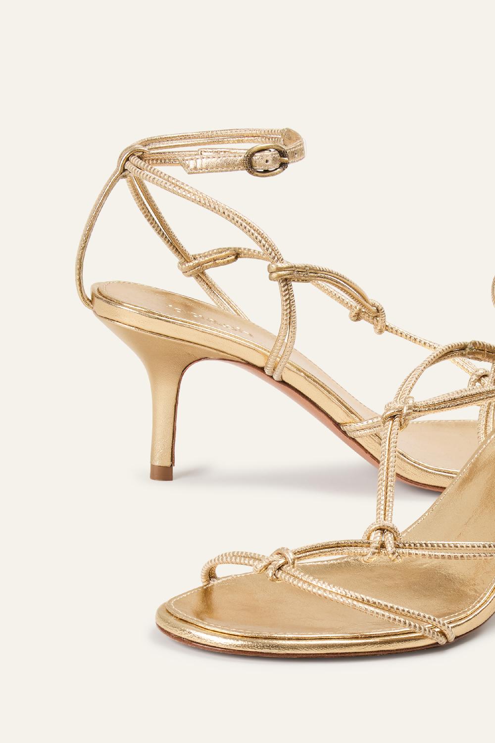 Ba&sh Sandales à Talon Ciloo Dore