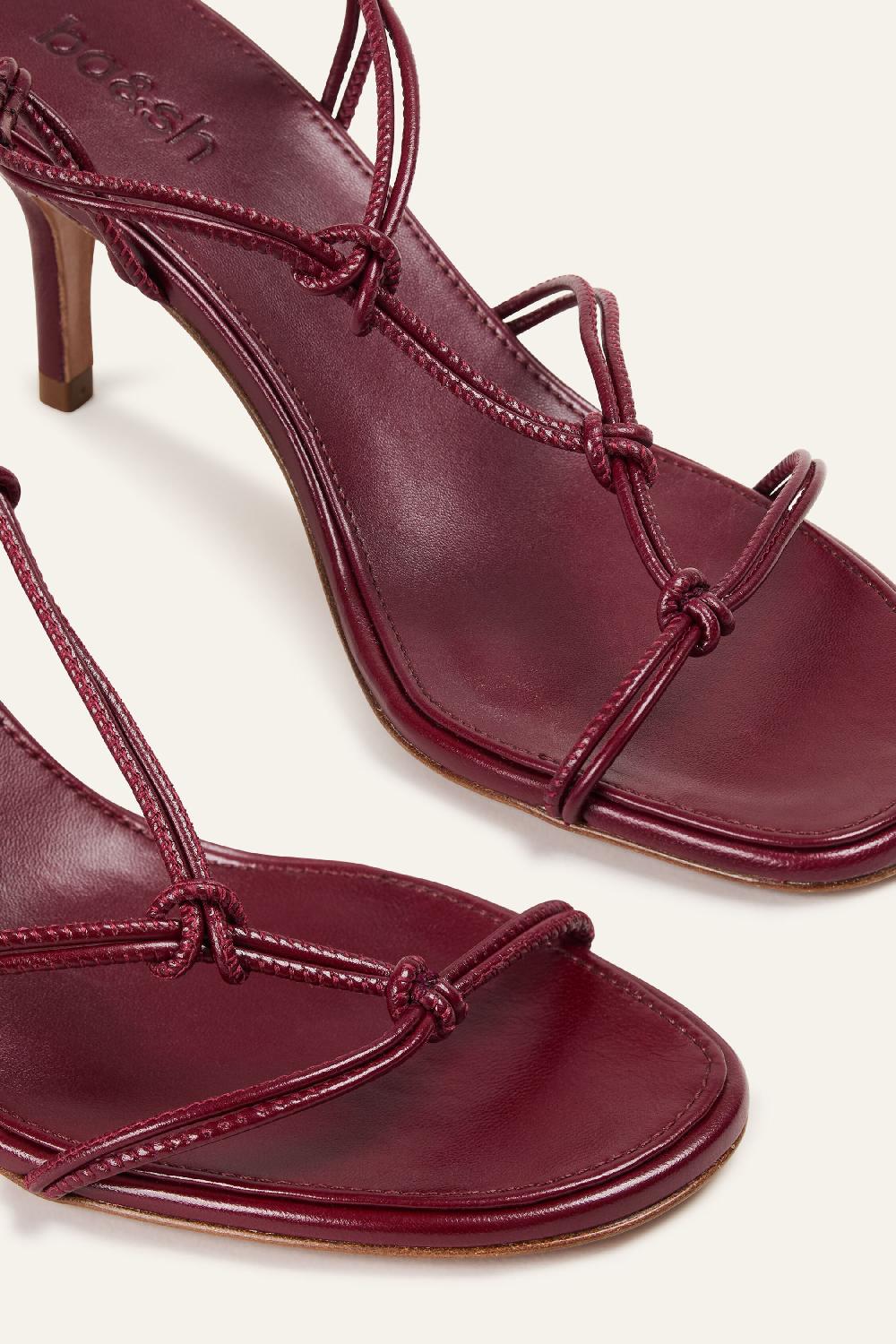 Ba&sh Sandales à Talon Ciloo Rouge