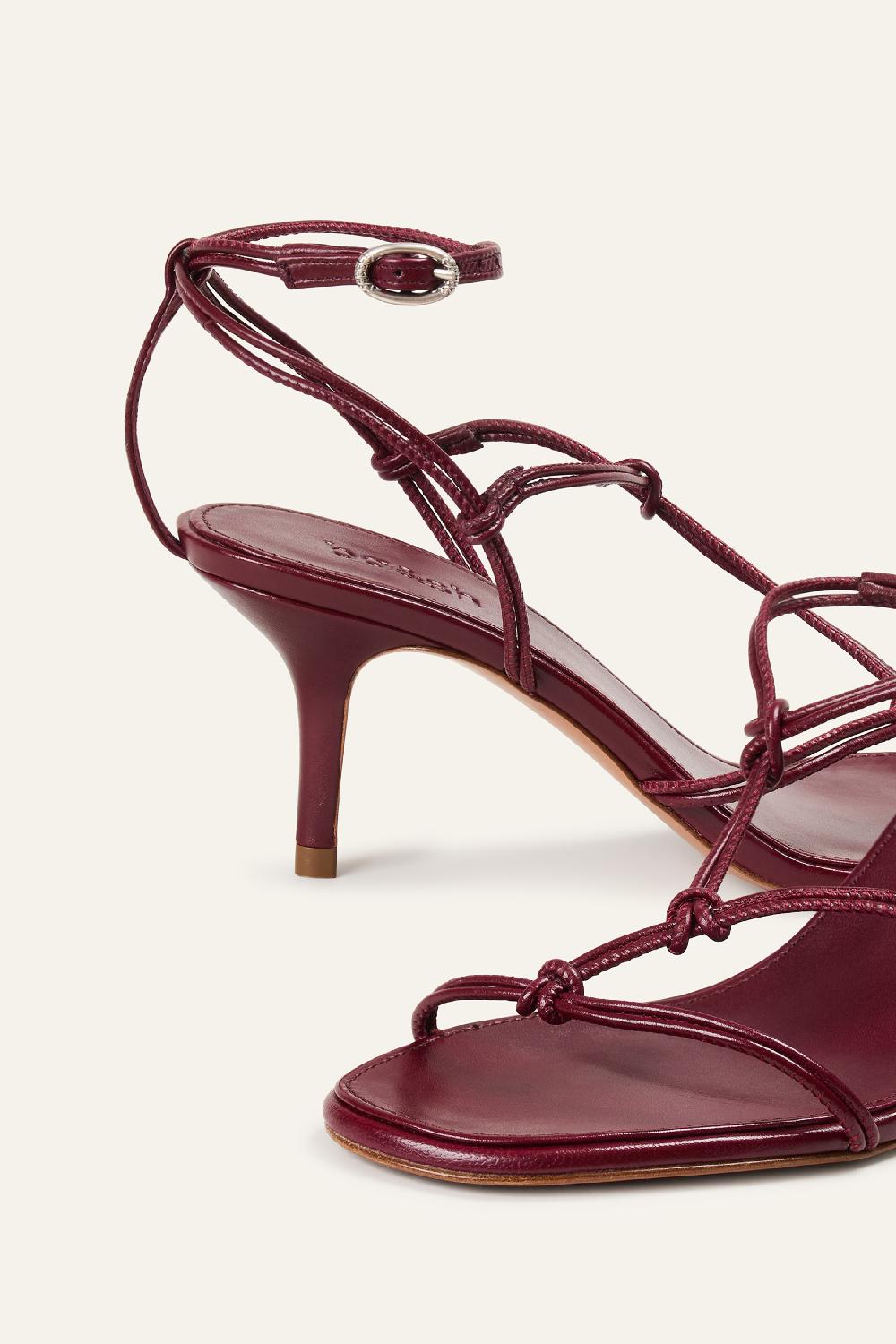 Ba&sh Sandales à Talon Ciloo Rouge