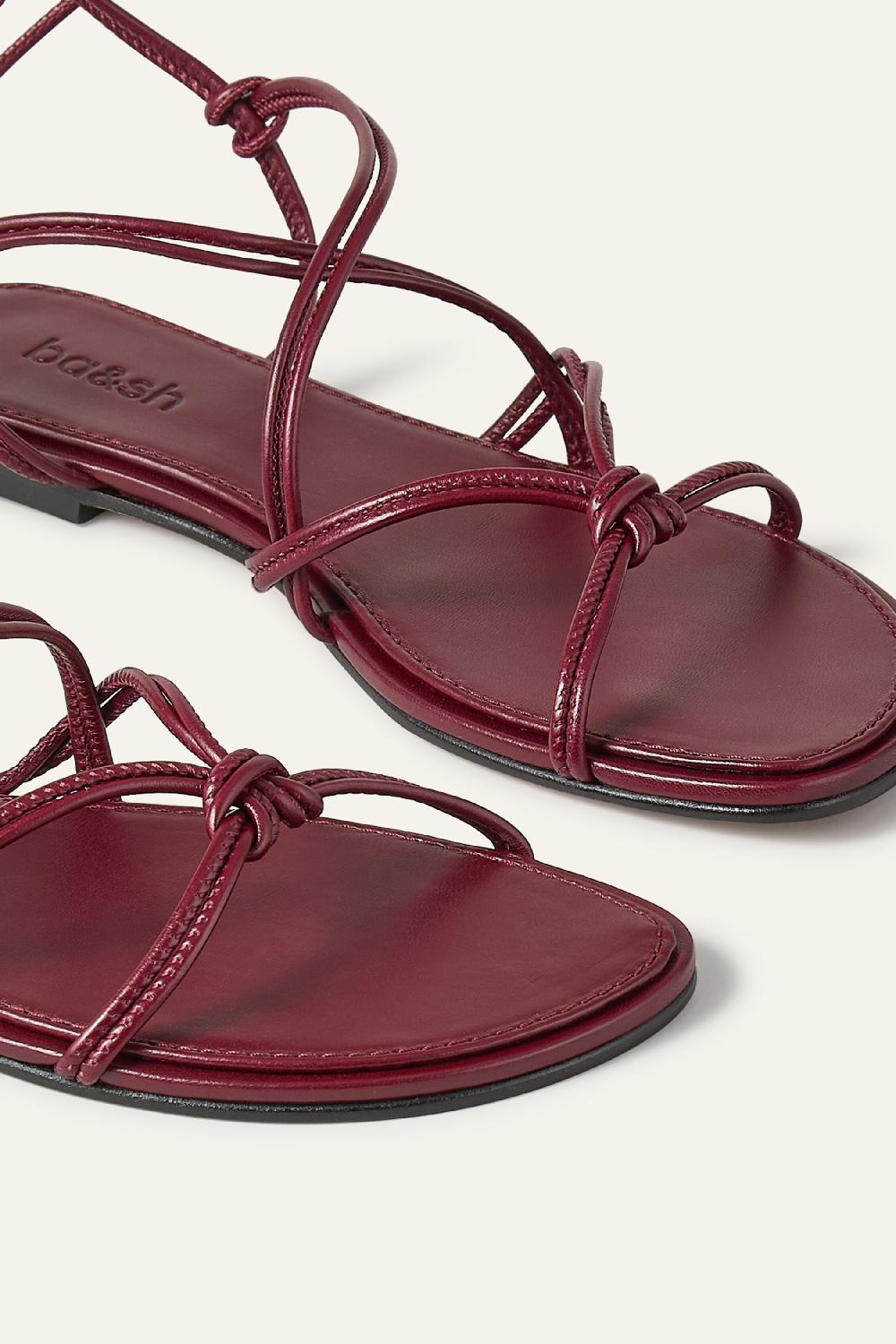 Ba&sh Sandales Ouvertes Brides Cegane Rouge