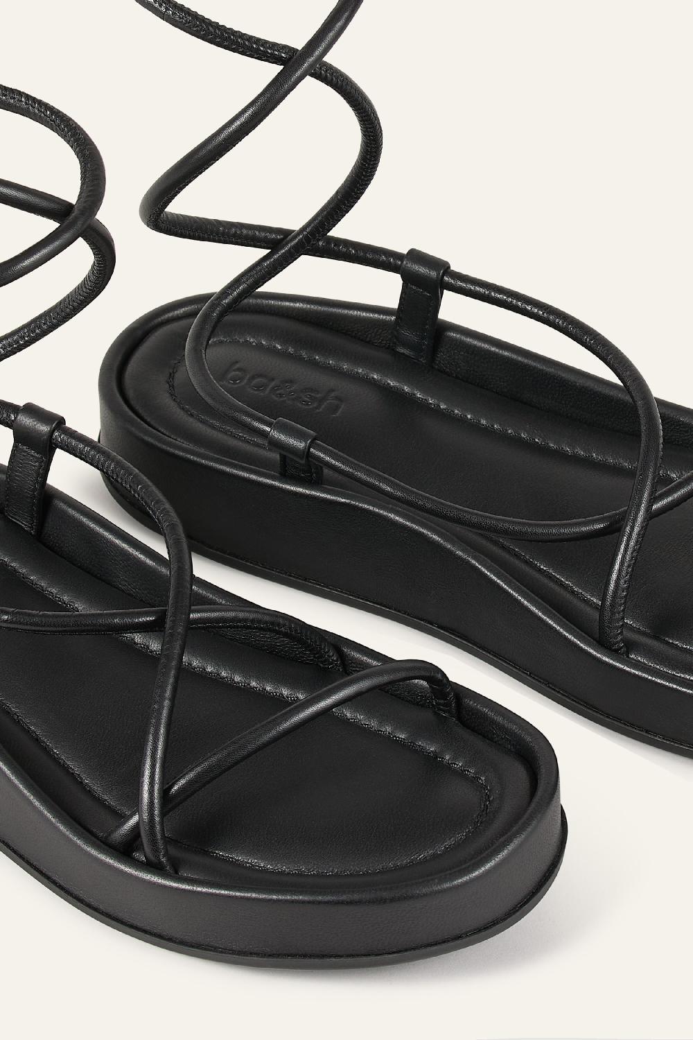 Ba&sh Sandales Plates Cesaria Noir