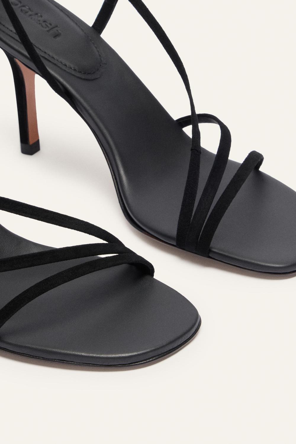 Ba&sh Sandales Talon Haut Ceryll Noir