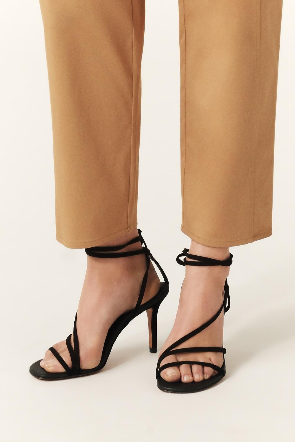 Ba&sh Sandales Talon Haut Ceryll Noir