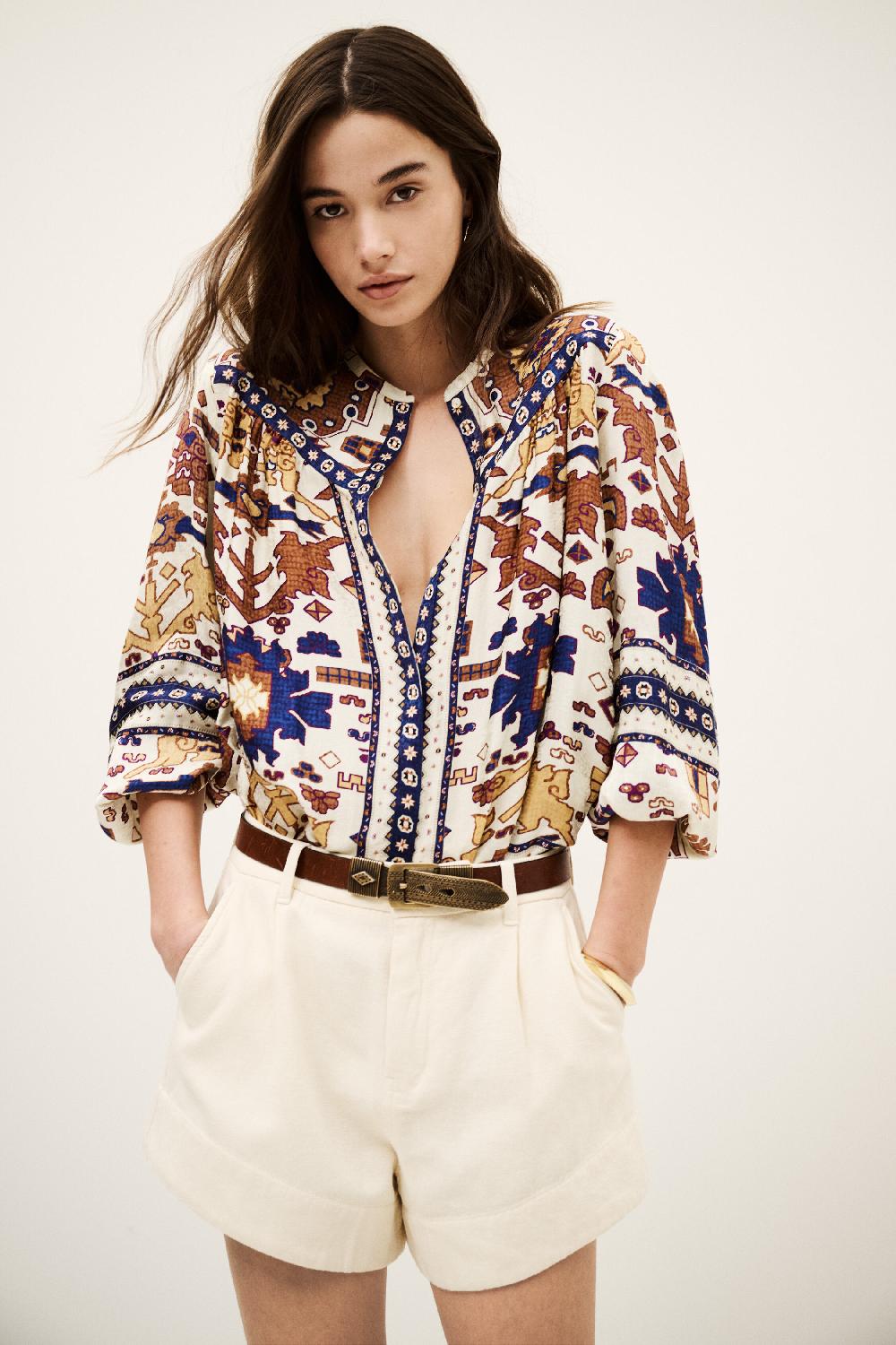 Ba&sh Short Ample Roma Blanc Ecru