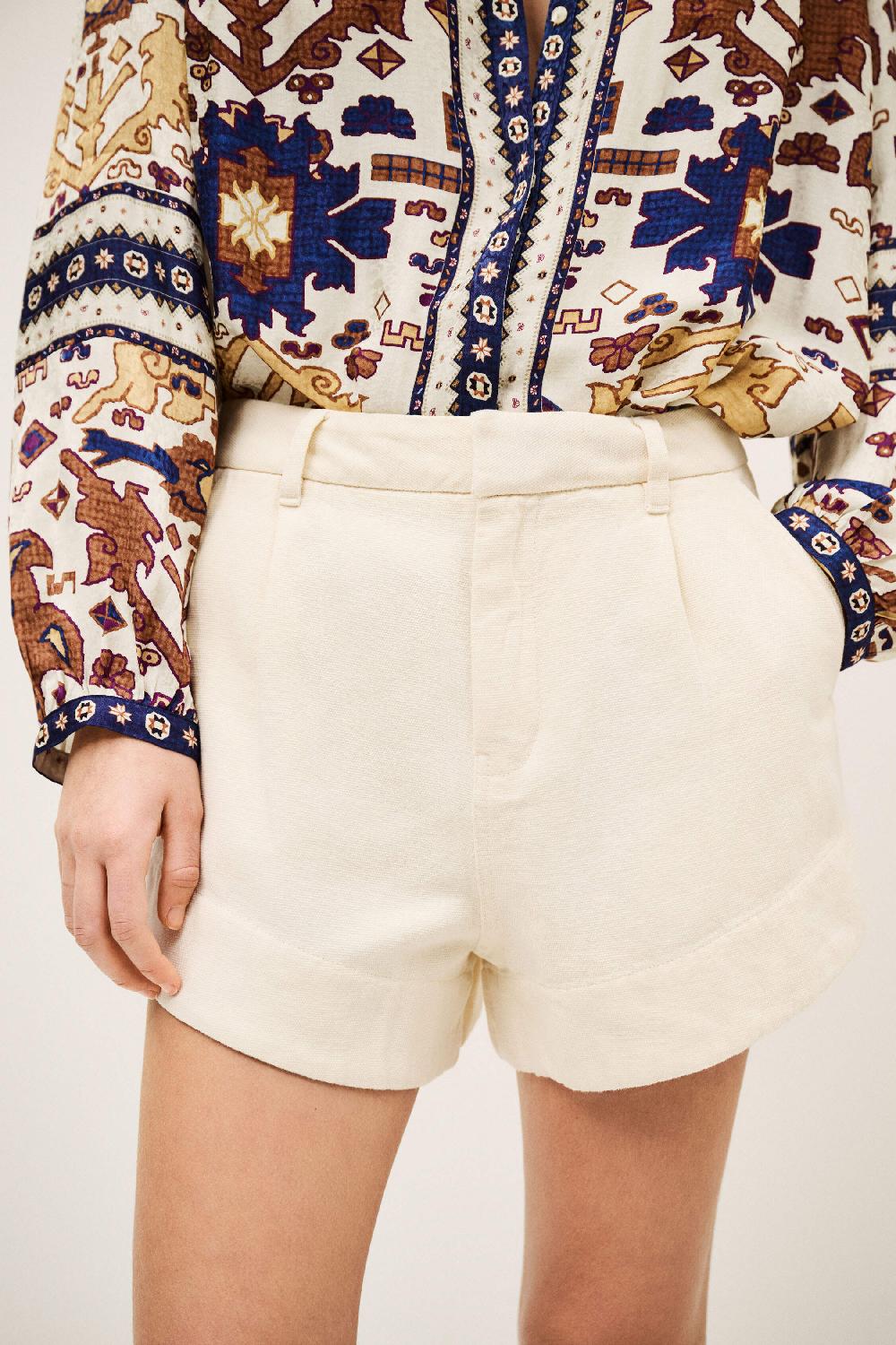 Ba&sh Short Ample Roma Blanc Ecru