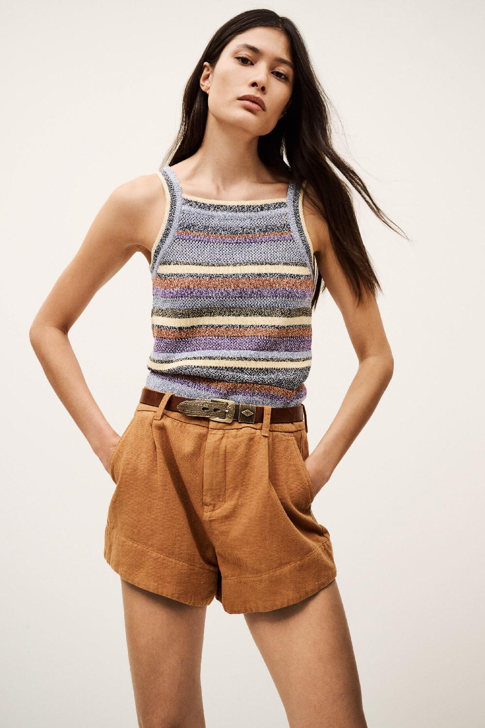 ba&sh Short Ample Roma Marron