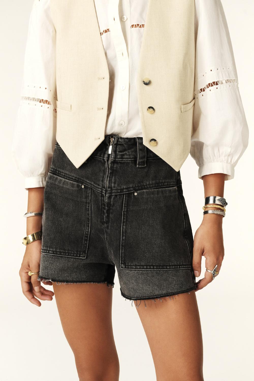 Ba&sh Short David Gris