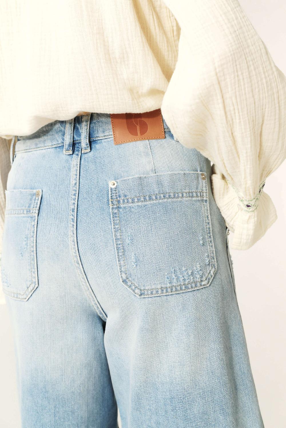 Ba&sh Short En Denim Jodd Bleu