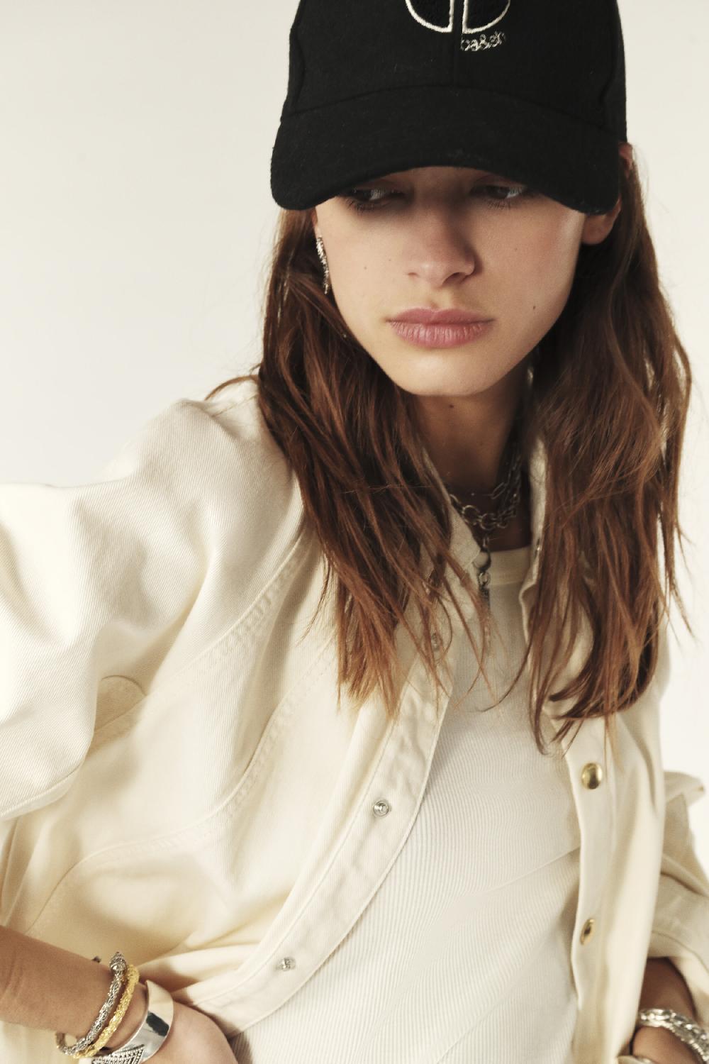 Ba&sh Surchemise En Denim Terra Blanc Ecru