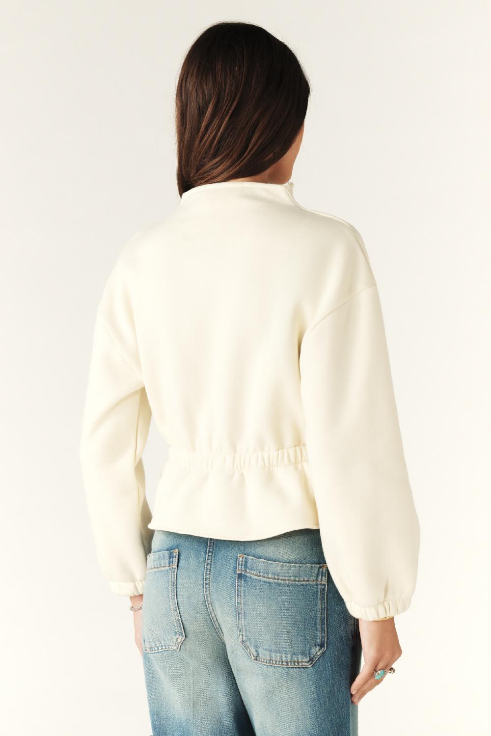 Ba&sh Sweat Cintré Doll Blanc Ecru