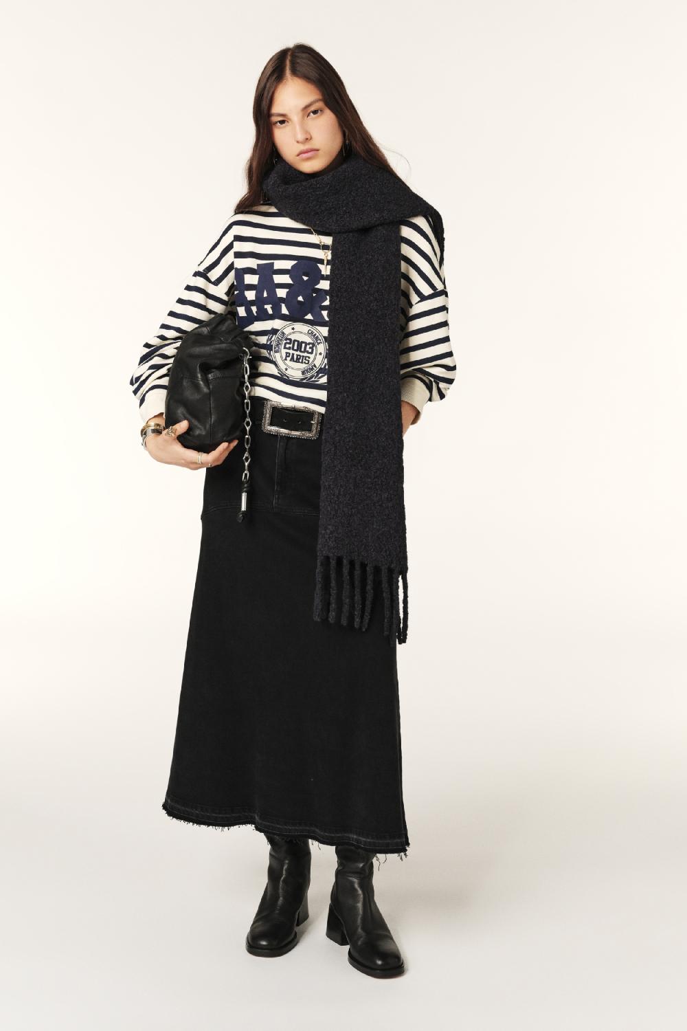 Ba&sh Sweat Croppé Benjamin Navy