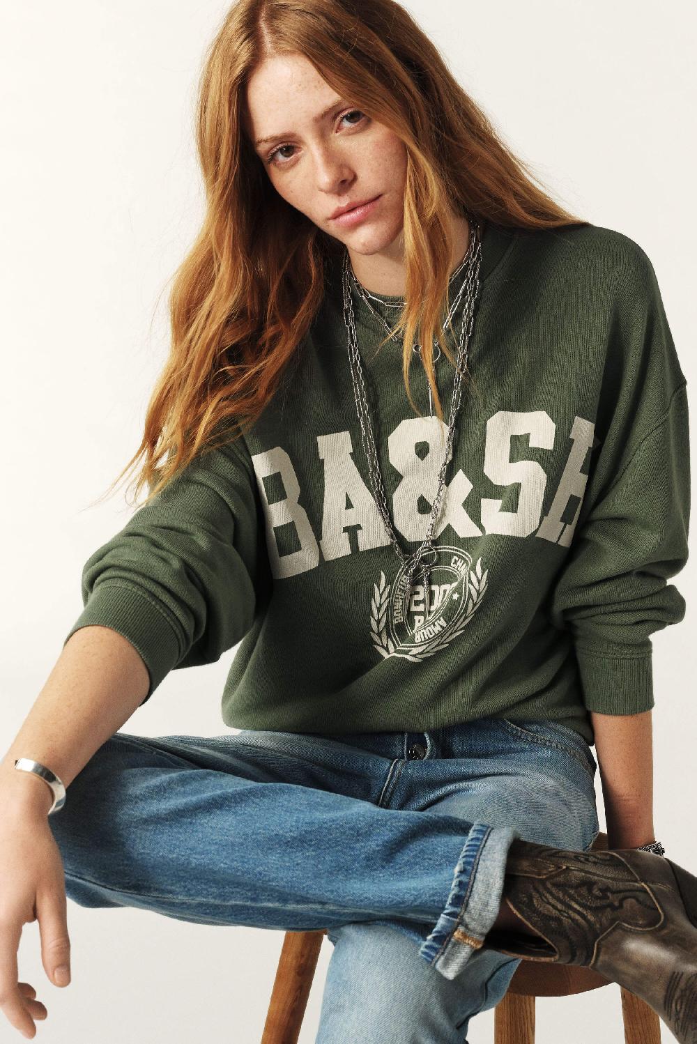 Ba&sh Sweatshirt Benjamin Kaki