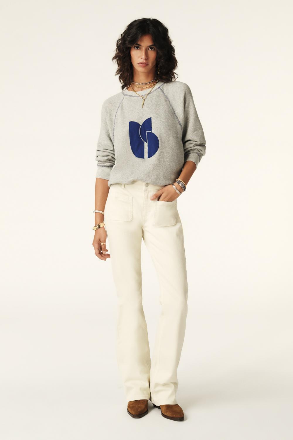 Ba&sh Sweatshirt Loose Bart Gris