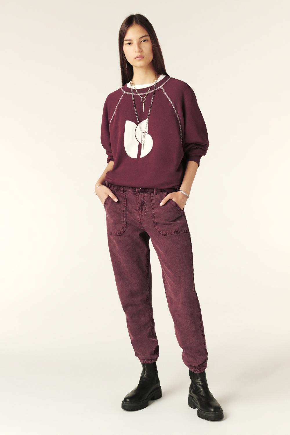 Ba&sh Sweatshirt Loose Bart Violet