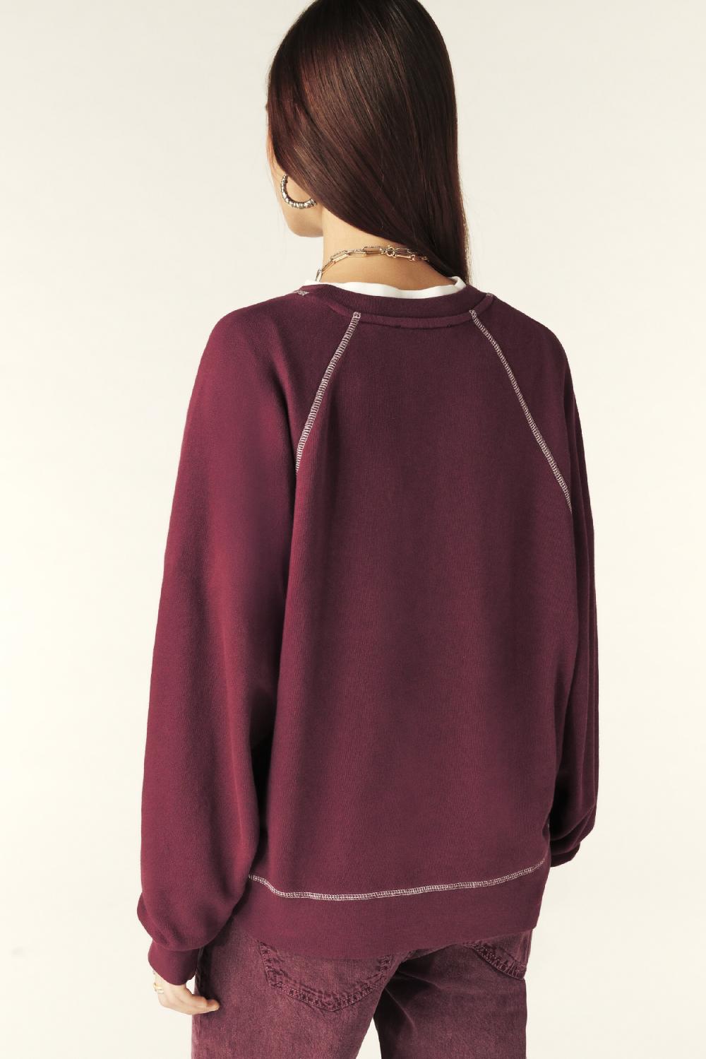 Ba&sh Sweatshirt Loose Bart Violet