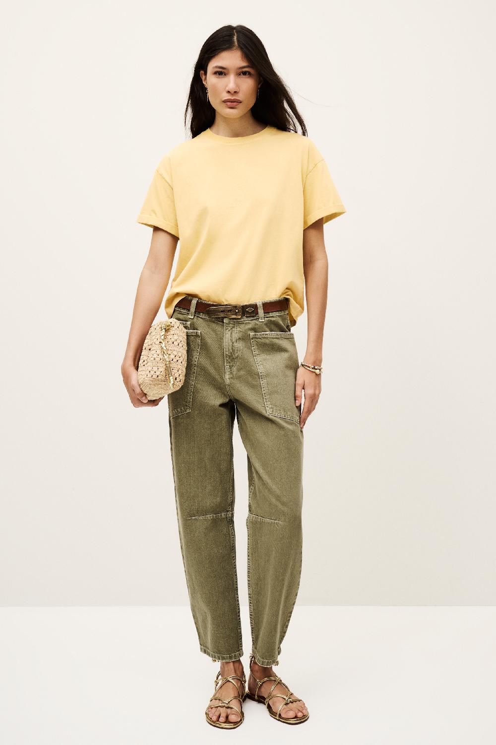 Ba&sh T-Shirt Manches Courtes Rosie Jaune