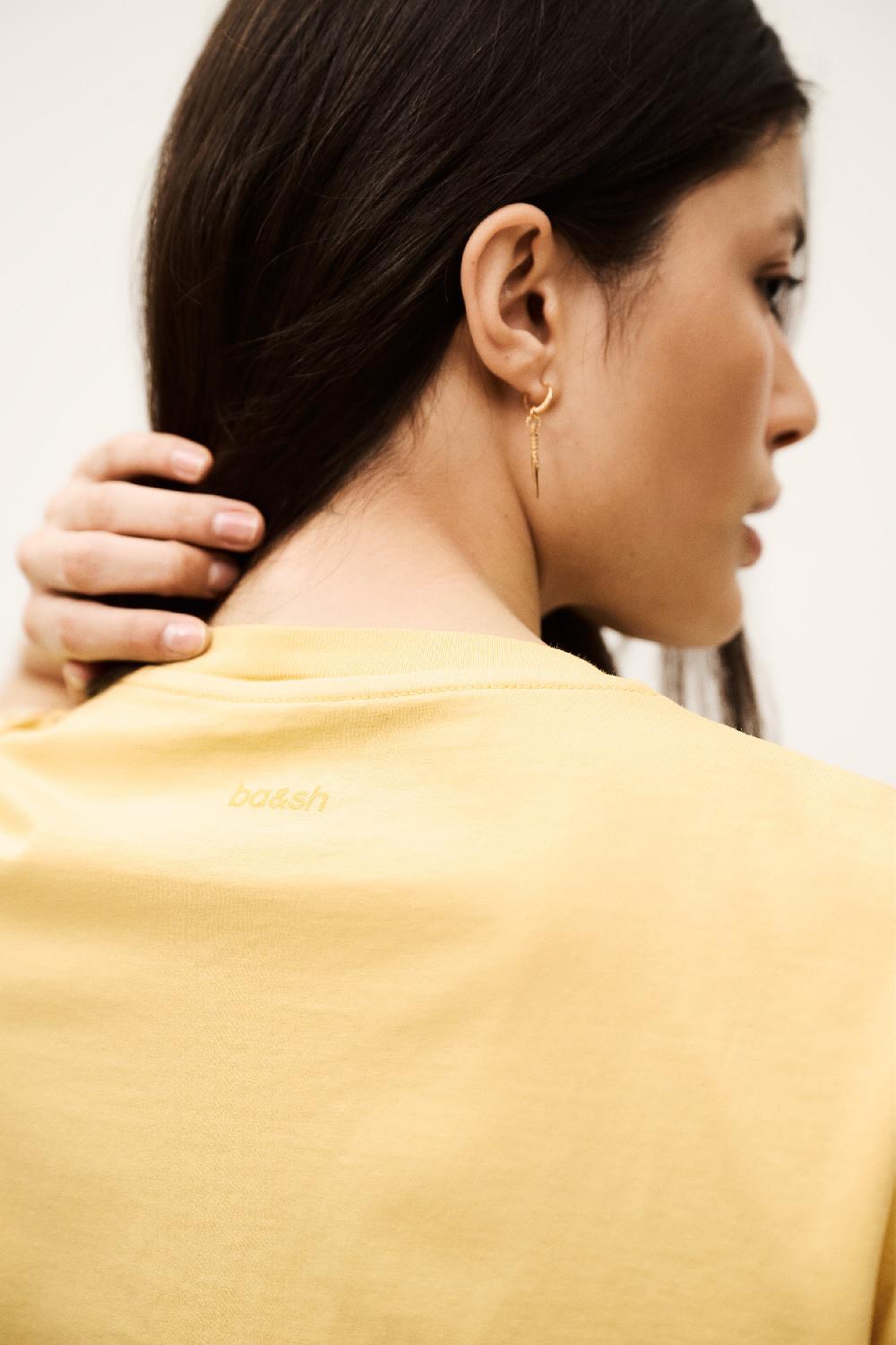 Ba&sh T-Shirt Manches Courtes Rosie Jaune