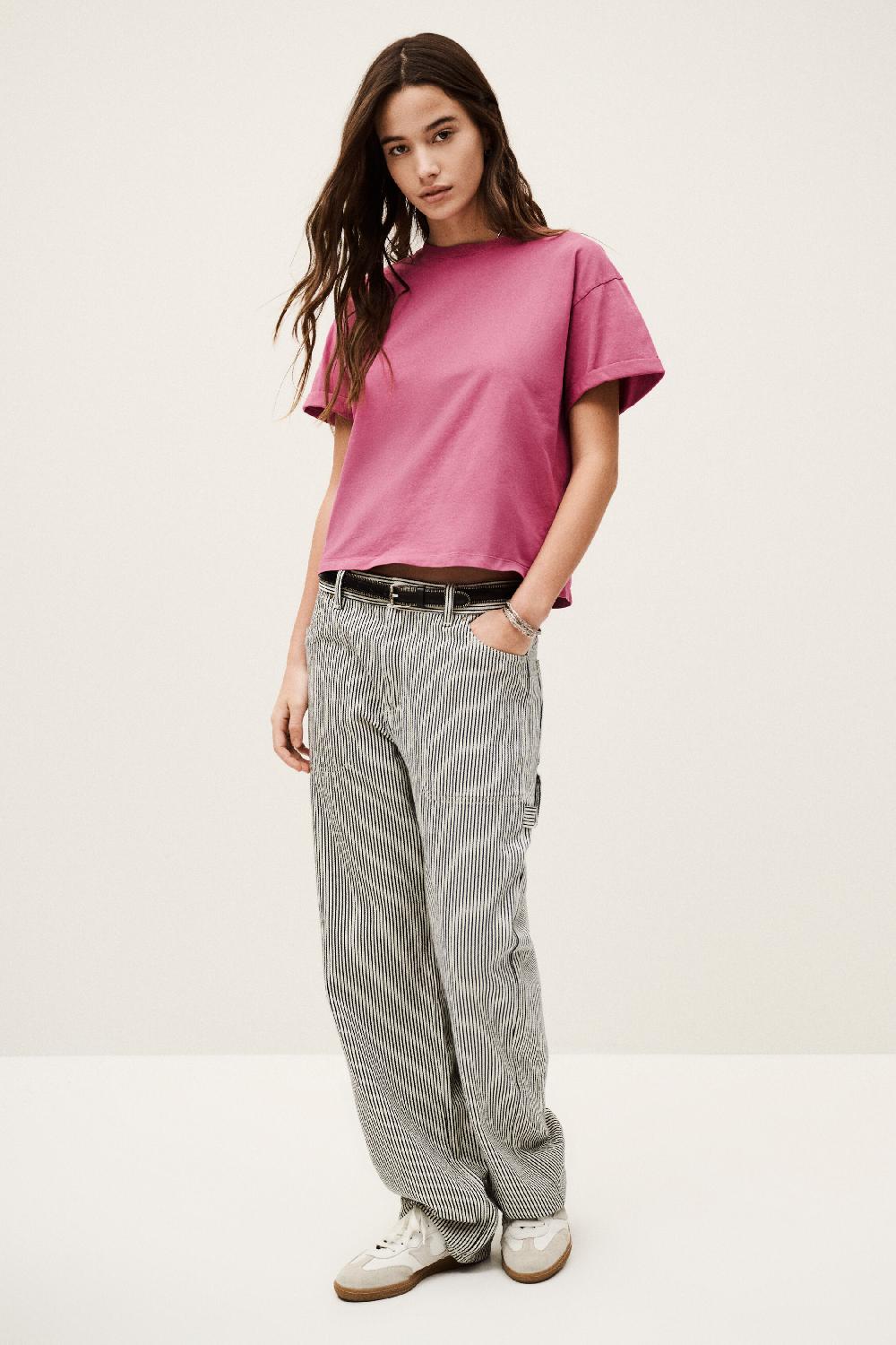 Ba&sh T-Shirt Manches Courtes Rosie Rose