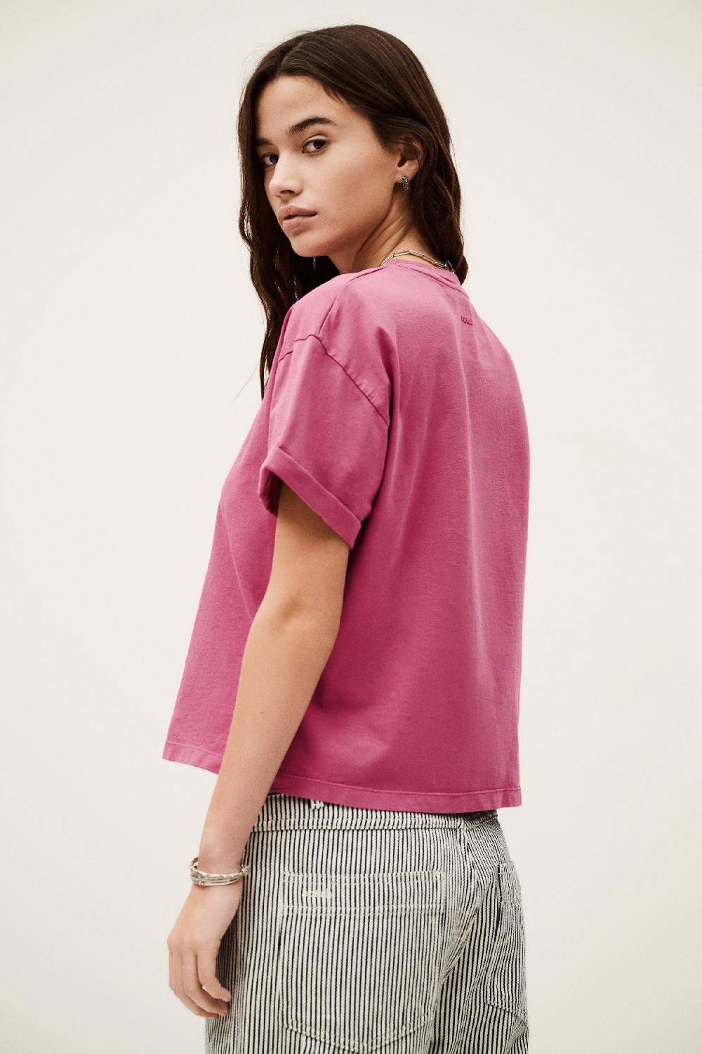 Ba&sh T-Shirt Manches Courtes Rosie Rose