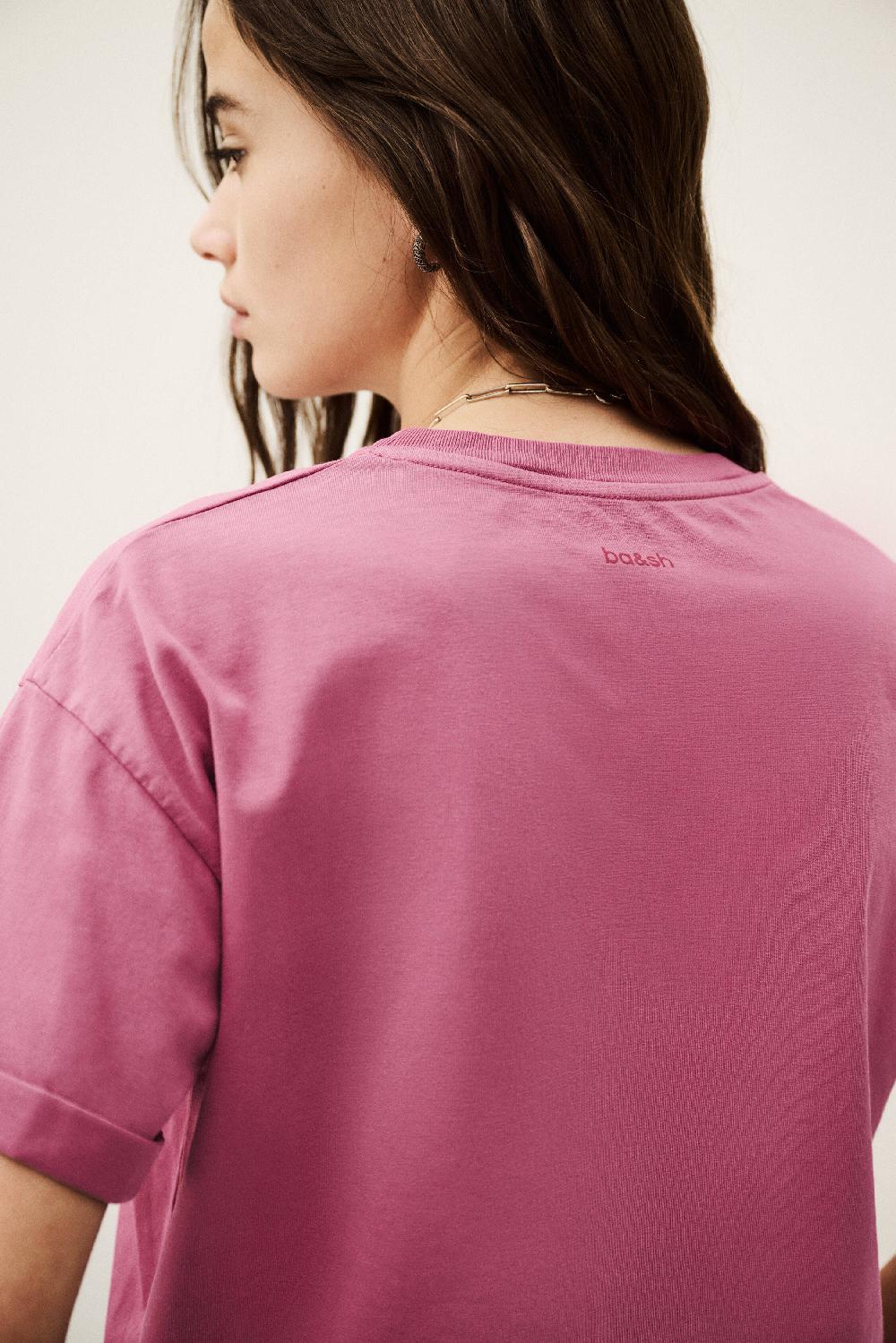 Ba&sh T-Shirt Manches Courtes Rosie Rose