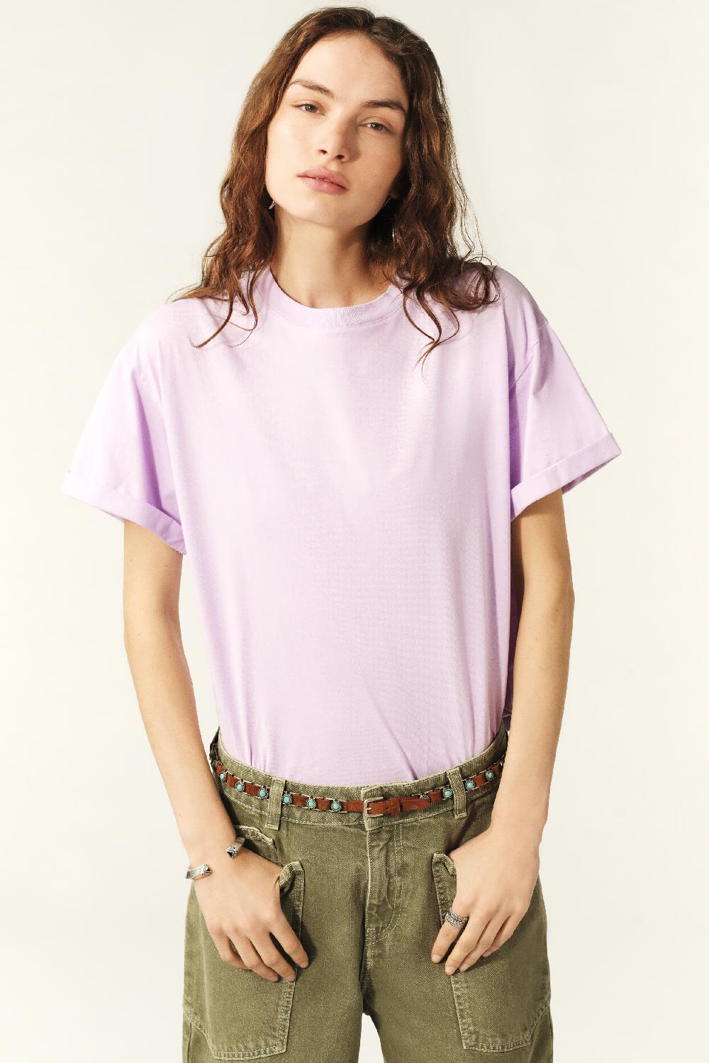 Ba&sh T-Shirt Manches Courtes Rosie Violet