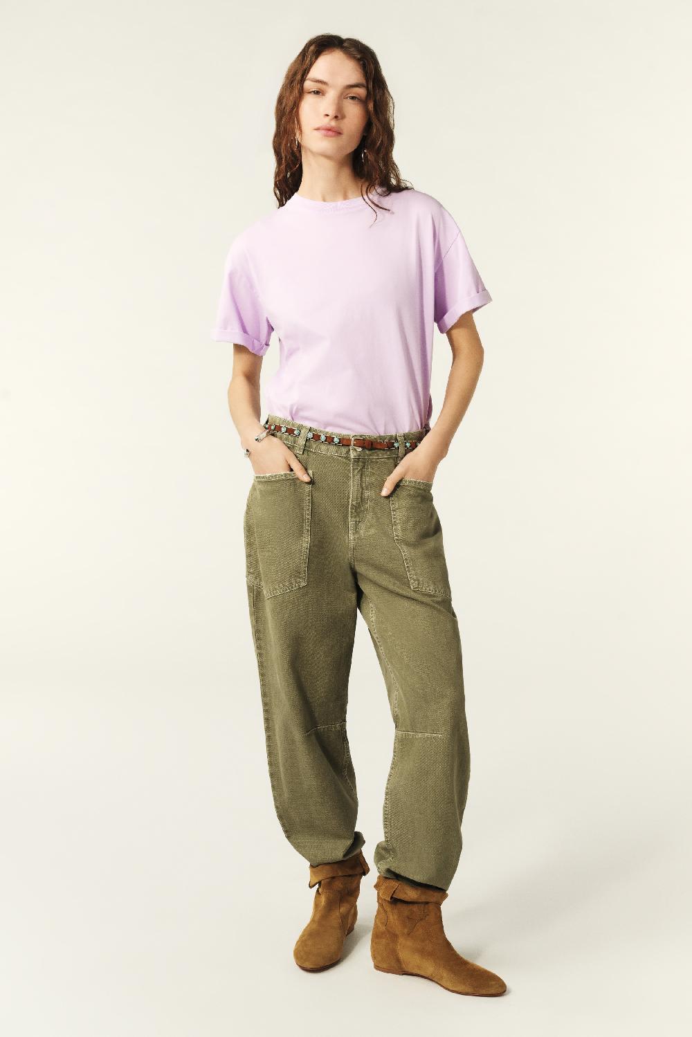 Ba&sh T-Shirt Manches Courtes Rosie Violet