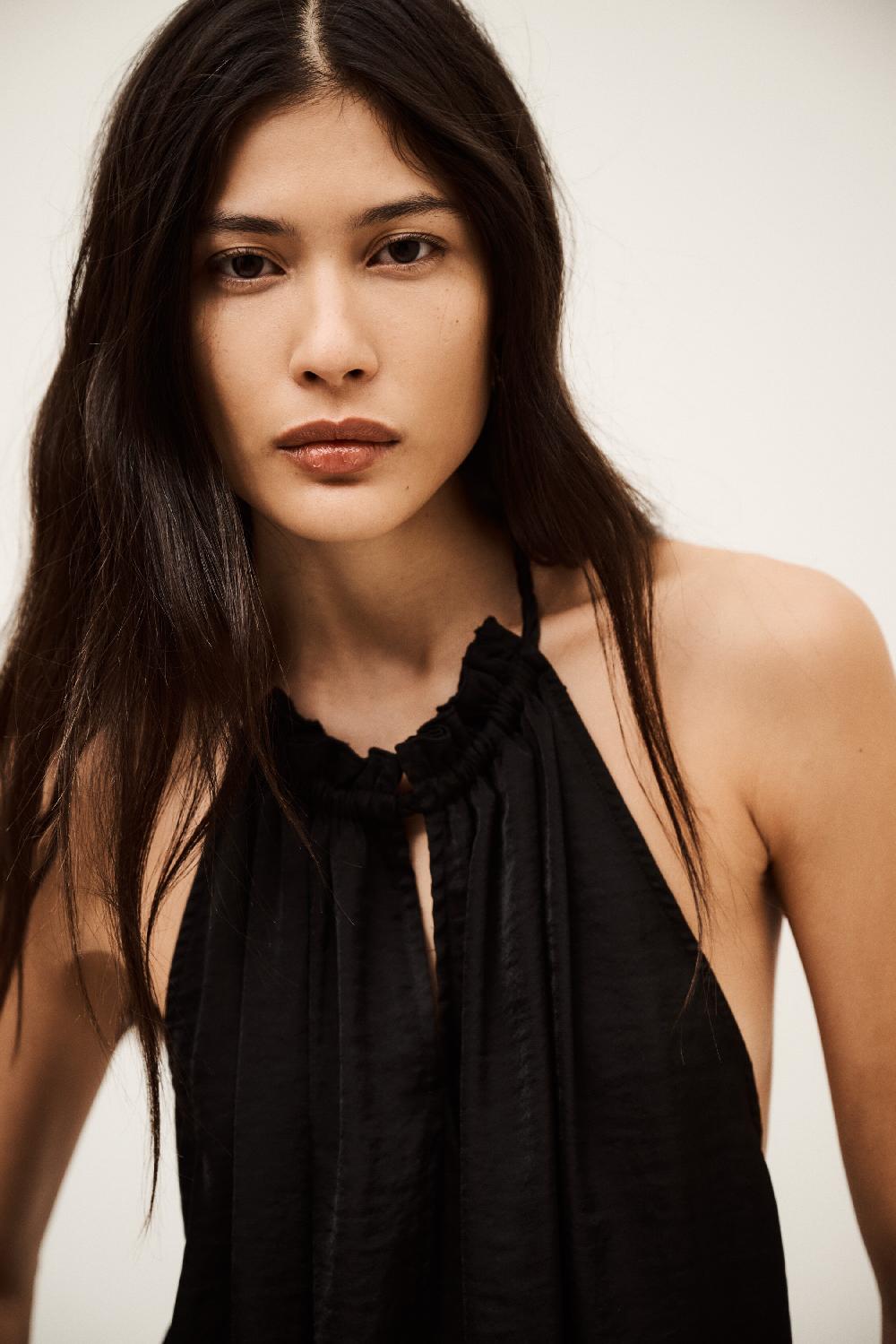 Ba&sh Top à Bretelle Savanah Noir