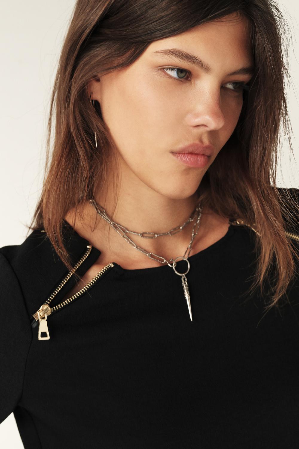 Ba&sh Top Ajusté Oppies Noir