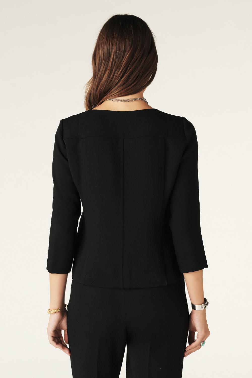 Ba&sh Top Ajusté Oppies Noir