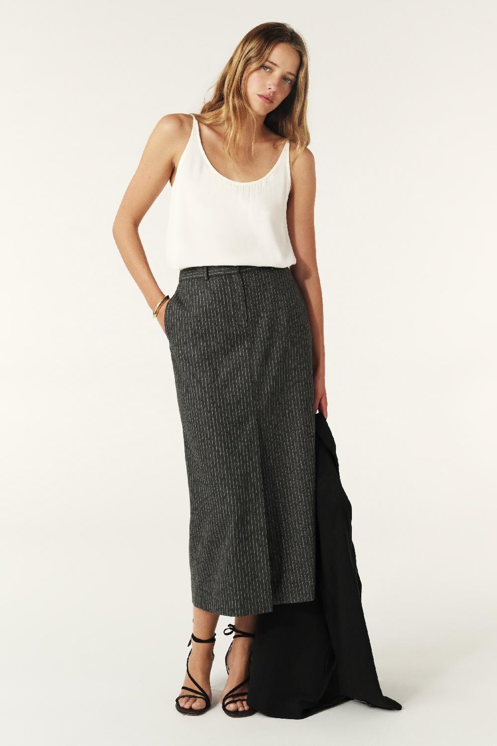 Ba&sh Top Ample Figue Blanc Ecru