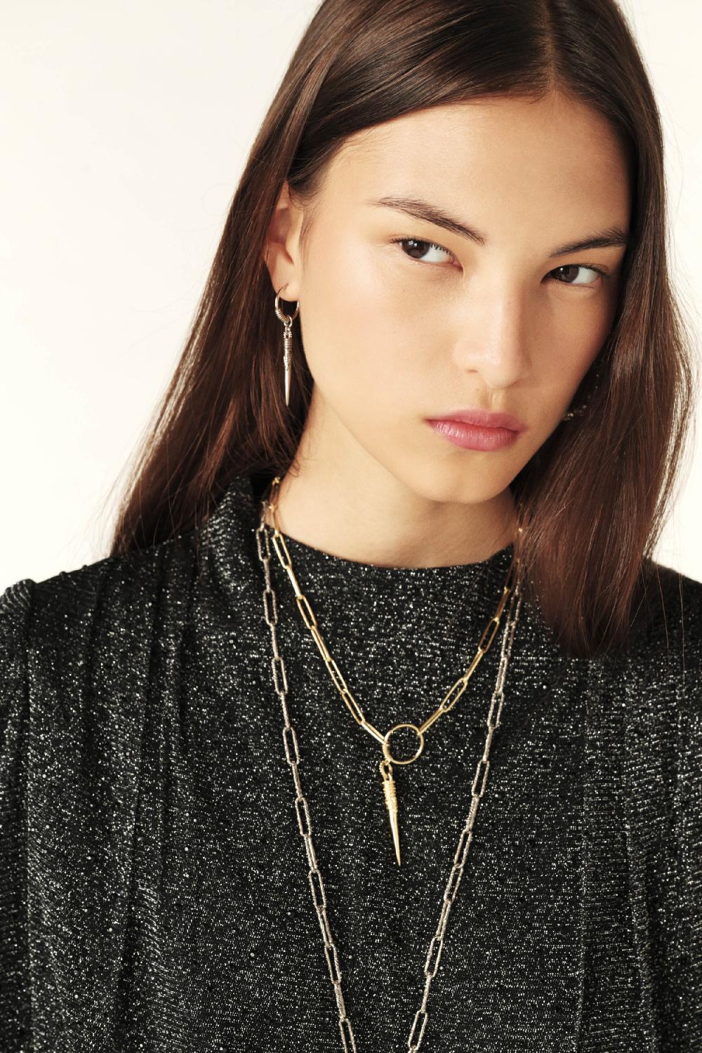 Ba&sh Top En Tulle Raba Carbone